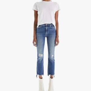 Mother The Insider Step Chew Sz 25 Dancing on Coals Blue Jeans Excellent